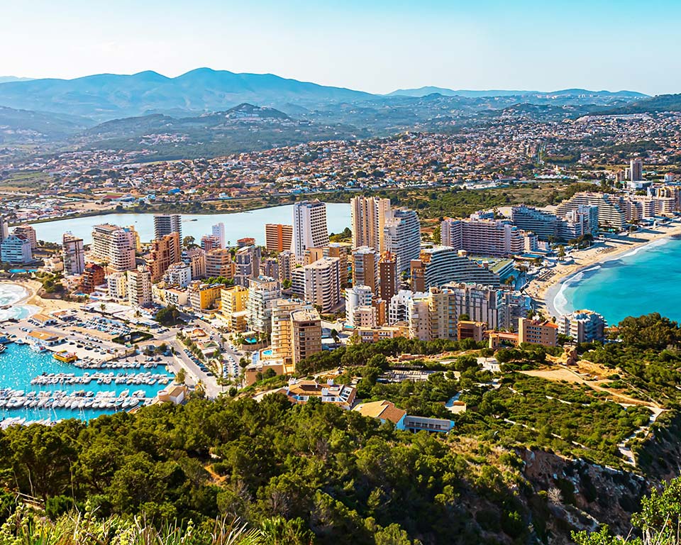 Calpe view from el Peñón de Ifach