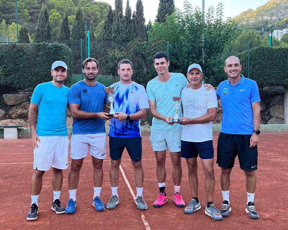 Tennis tournament awards ceremony